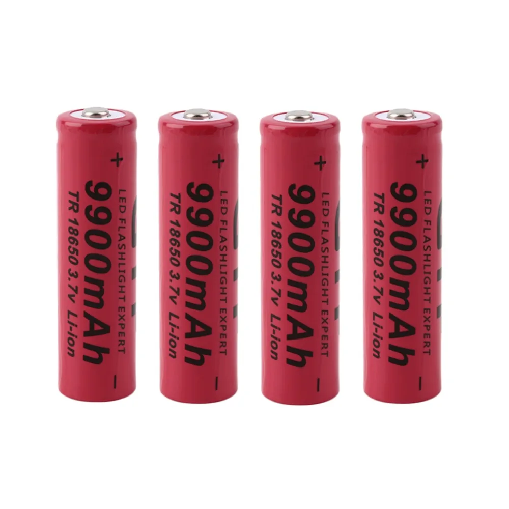 Cncool AA 3 7 V 18650 9900mAh перезаряжаемая литий ионная светодиодная батарея безопасная