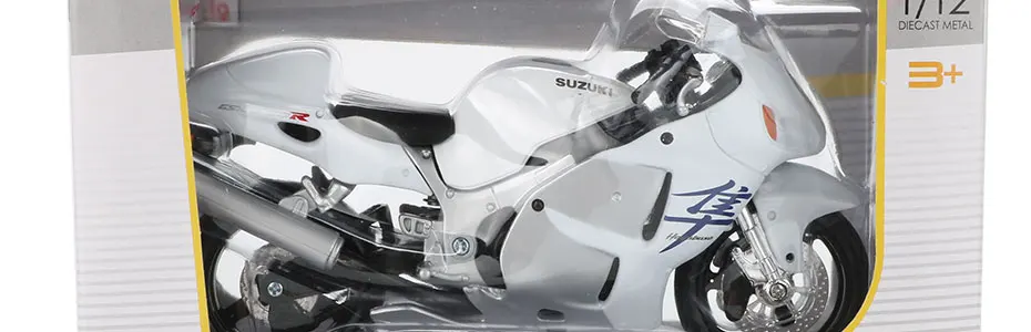 Модель мотоцикла Maisto из 1:12 сплава, модель мотоцикла, гоночный автомобиль GSX 1300R Hayabusa, коллекция моделей автомобилей, развивающие игрушки для мальчиков