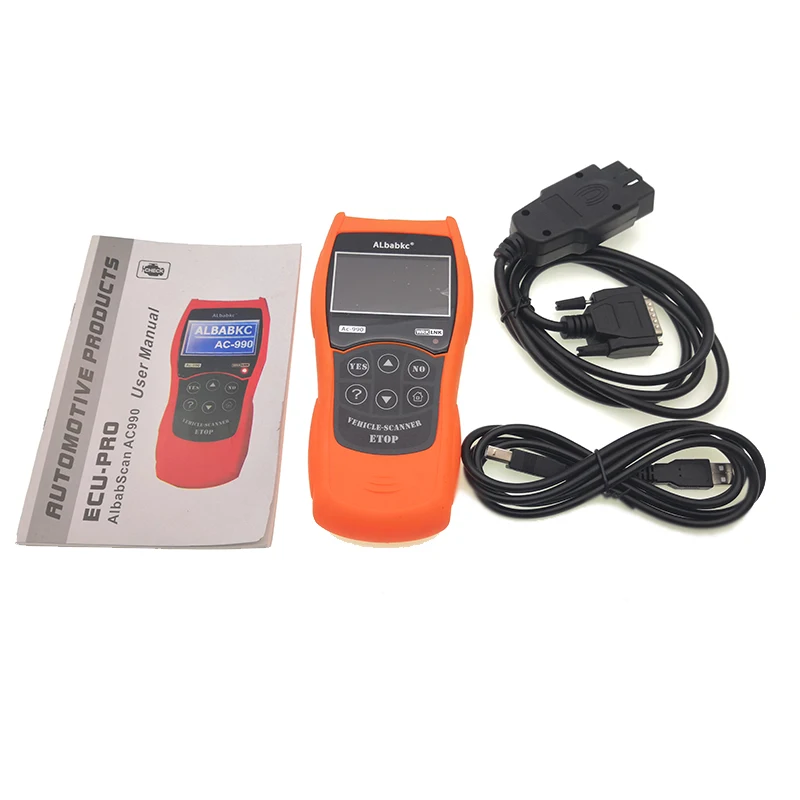 ALBABKC AC990 ECU PRO Автомобильный сканер ETOP OBD2 диагностический считыватель