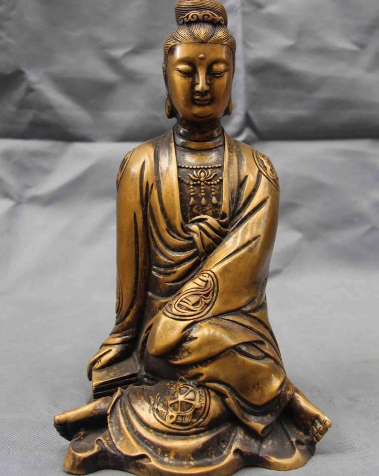 Буддизм бронзовые восемь сокровища Писание freedom Guan Yin Kwan yin Bodhisattva|Статуи и