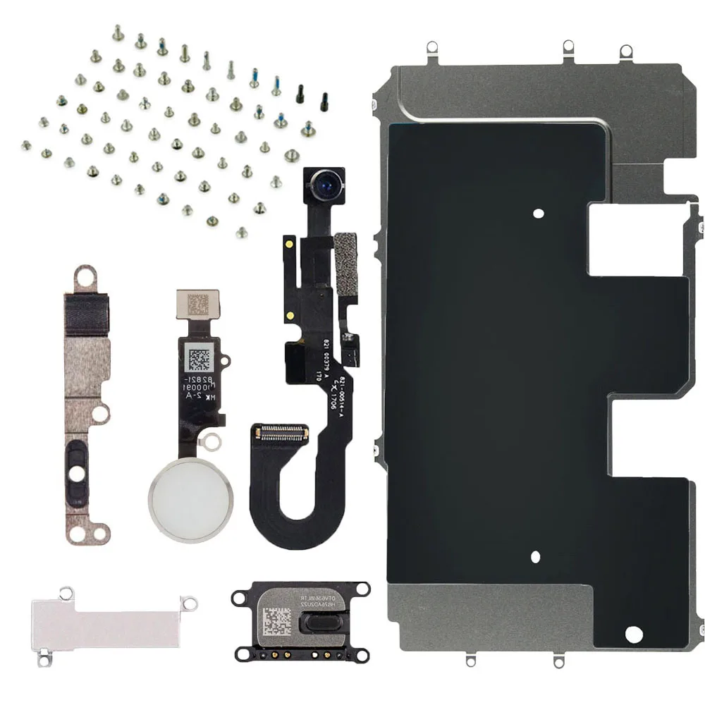 Для iPhone 6 6 P 6 S 6SP 7 7 P 8 8 Plus ЖК-запчасти экран металлический кронштейн фронтальная камера с гибким креплением кабель Главная Кнопка ключ с полным винтом