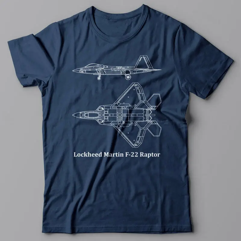 Футболка в стиле милитари забавная футболка с F-22 Раптор США Самолет реактивный F