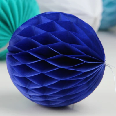 Royal Blue 1 многожильной сотообразной структурой мяч Бумага цветок Фонари 4 ''6'' " 10" 1" Свадебные Baby Shower вечерние детский день рождения рождественские украшения - Цвет: Royal Blue