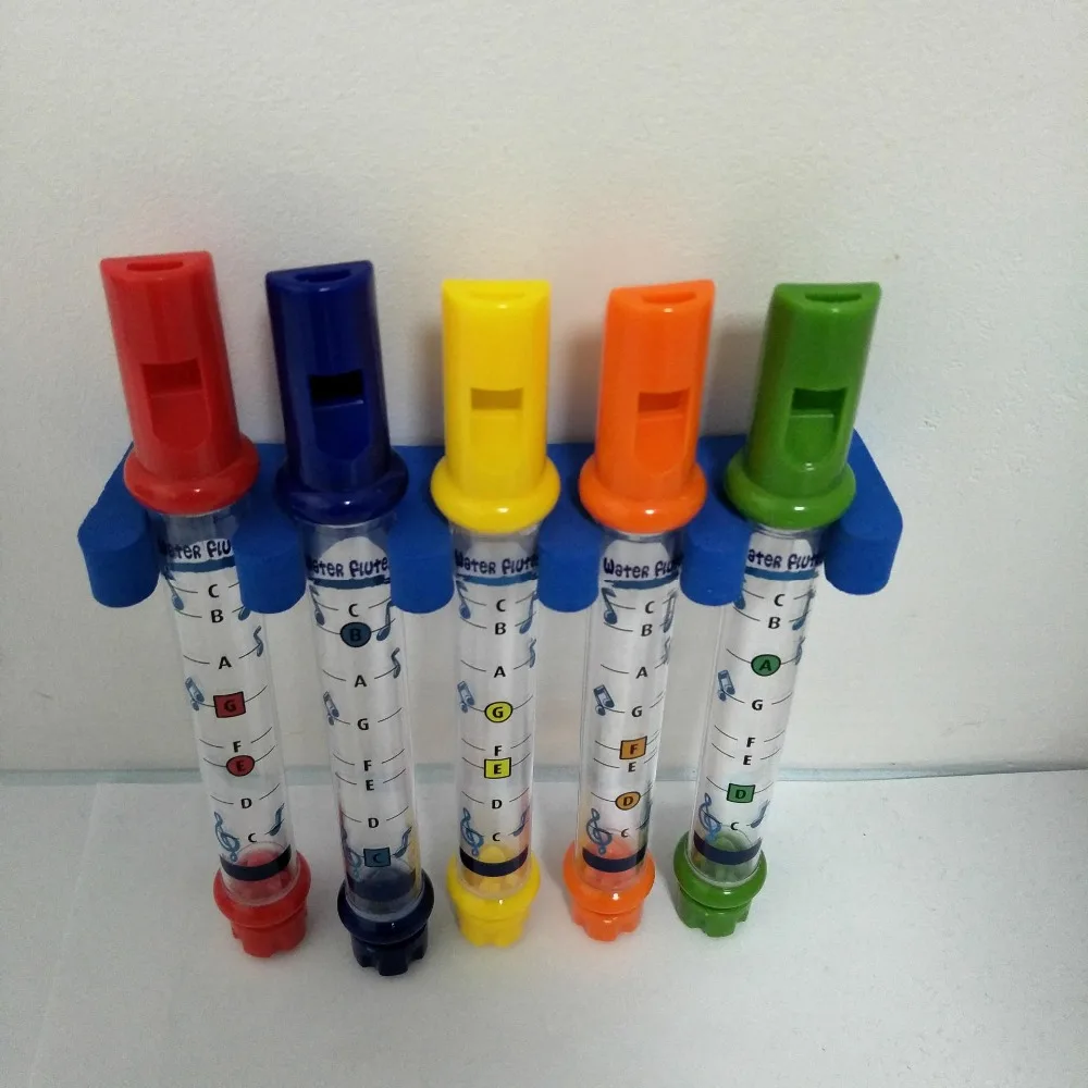 5 шт./1 ряд весело музыка звучит детские игрушки для ванной водяные флейты купания