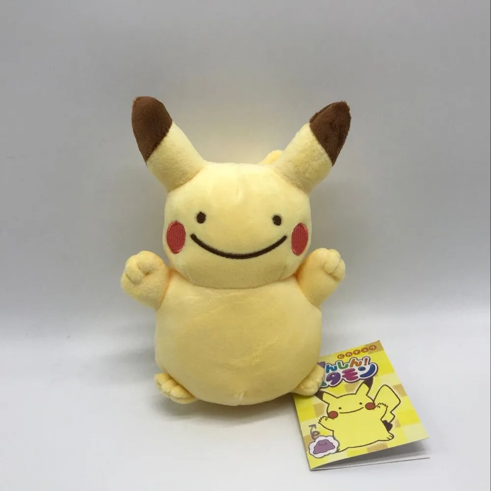 Ditto трансформирует как плюшевый Пикачу мягкая игрушка чучело кукла 6