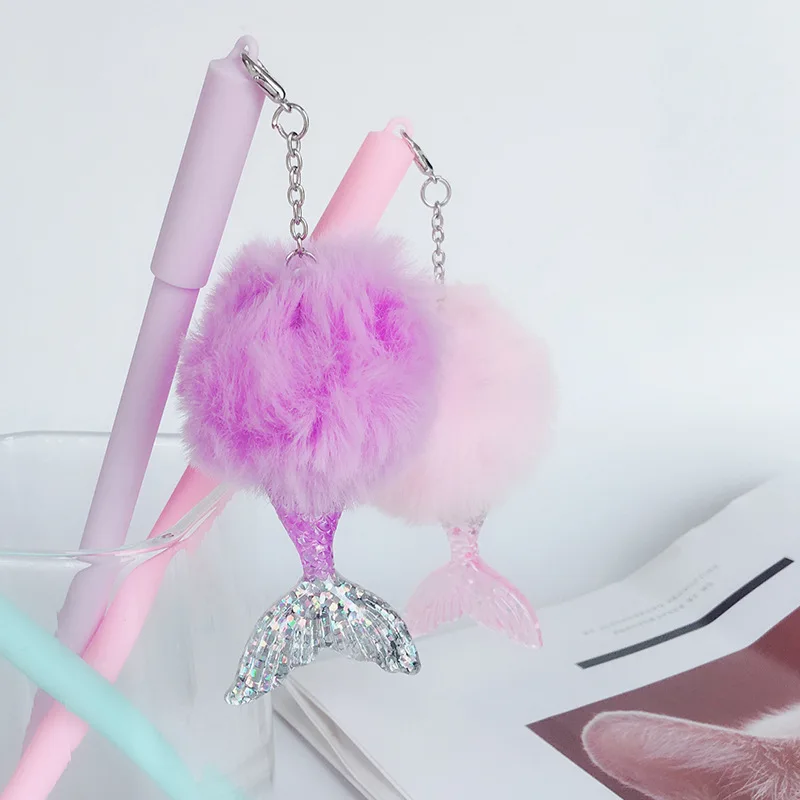 Гелевая ручка с подвеской русалка 24 шт./лот | Канцтовары для офиса и дома