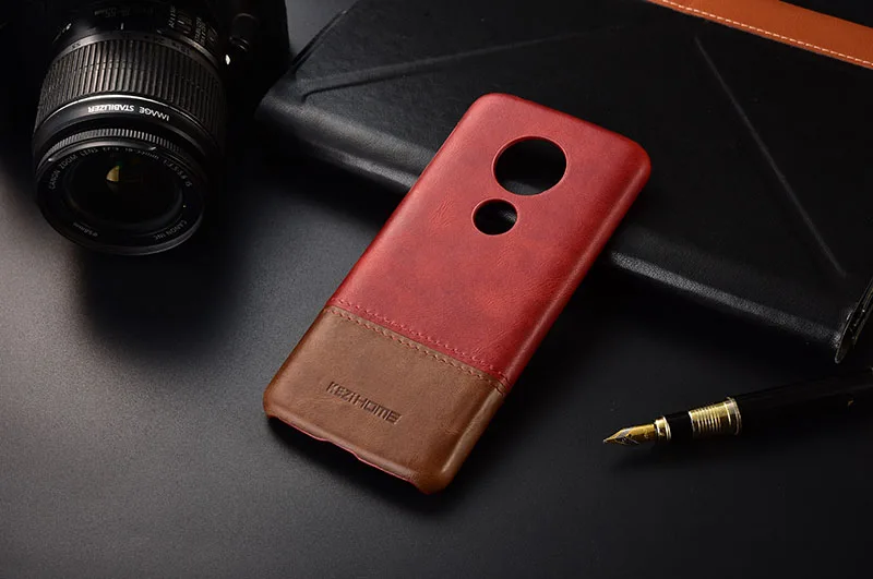 Чехол для Motorola Moto G6 Play KEZiHOME, роскошный хит цвета, натуральная кожа, твердая задняя крышка, Капа для Moto G6 Play, чехол для телефона s