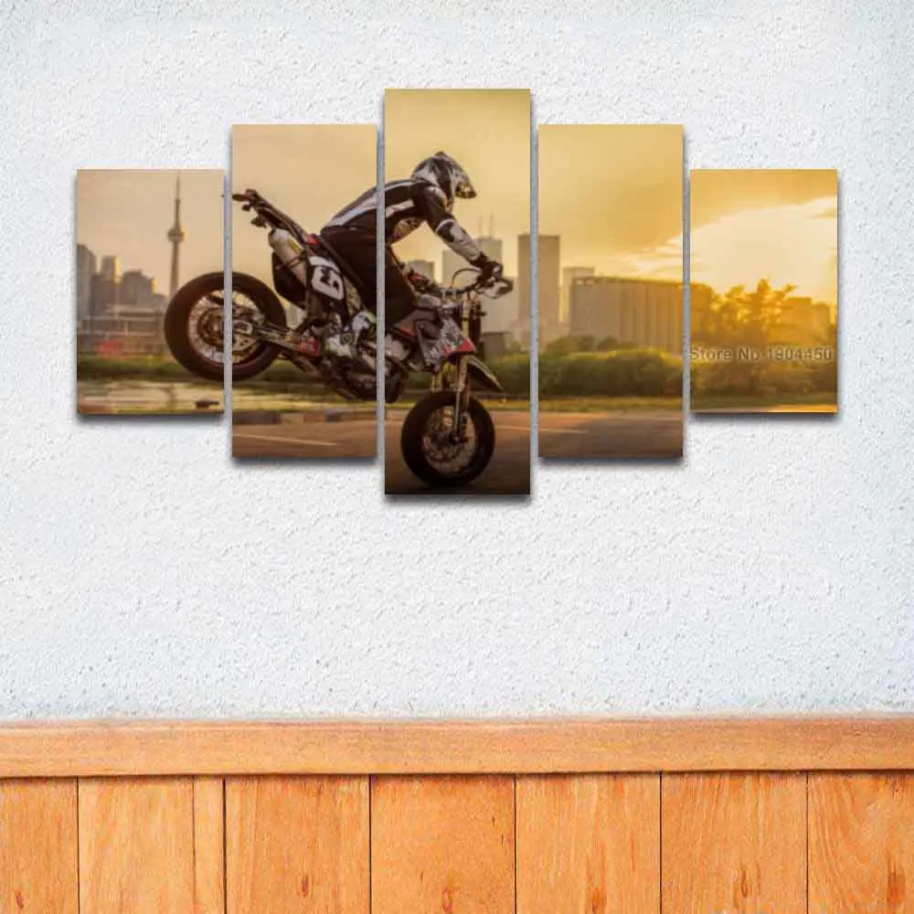 Большой холст с принтом HD Racing Moto картина для декора стен гостиной домашнего