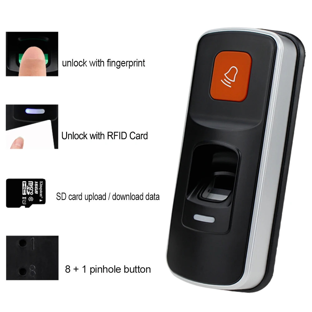 Автономная система контроля доступа по отпечатку пальца RFID 125 кГц биометрический