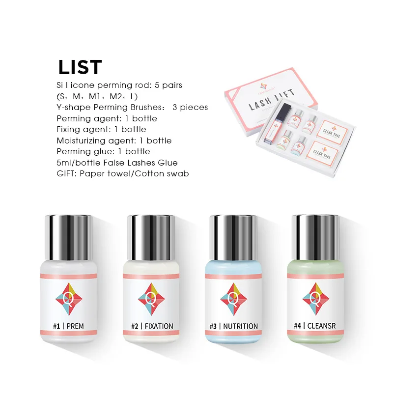 9 шт. ресницы приподнимающий комплект завивка питательный рост мини-ресницы