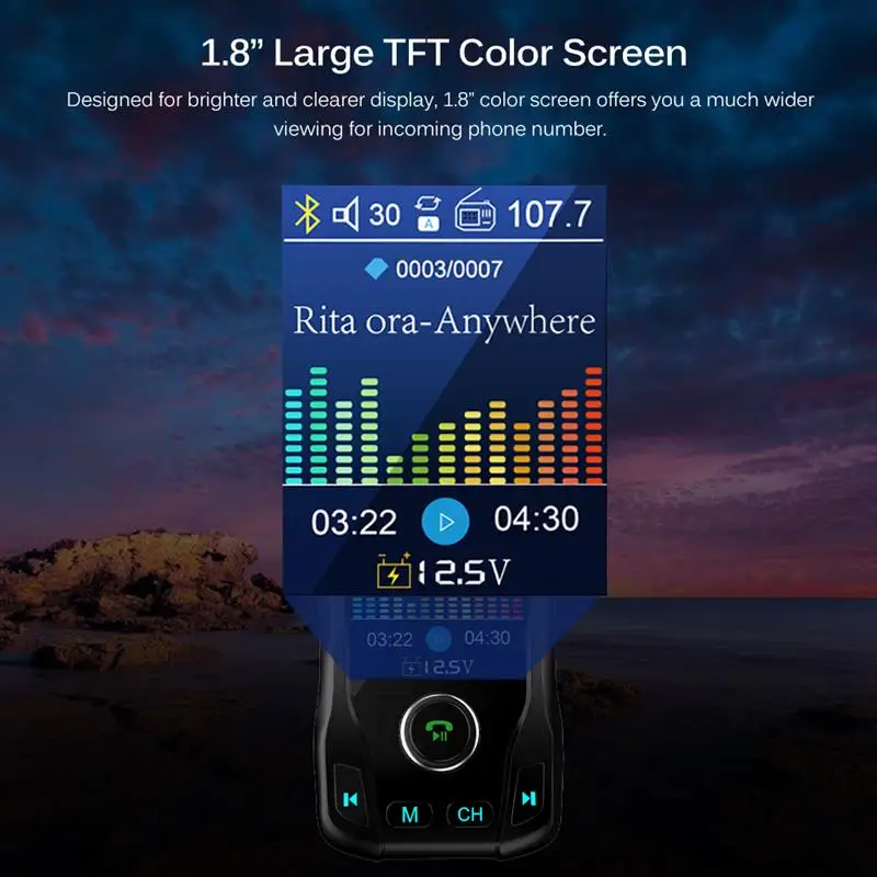 Беспроводной Bluetooth fm трансмиттер модулятор Onever автомобильный комплект громкой