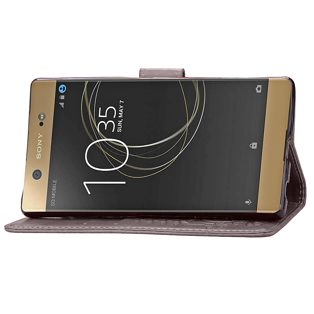 Флип чехол для Sony Xperia XA1 Dual G3121 Кошелек из искусственной кожи телефона XA 1 G3116 G3112 G3123