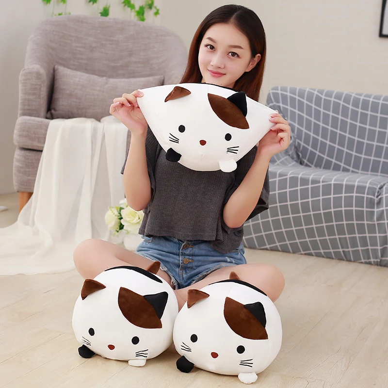 

30cm Baby playing Creative Kawaii Plush Cat Toys Soft Stuffed Down Cotton Pillow Cartoon Animal Kids Baby Doll Birthday Gift