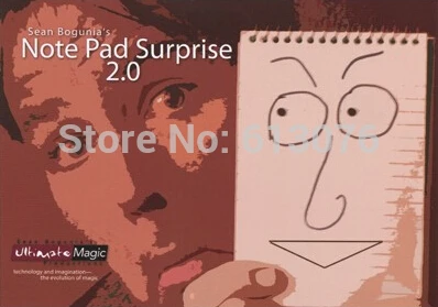 Note Pad Surprise 2 0-волшебный трюк волшебные аксессуары Магия Крупным планом новый