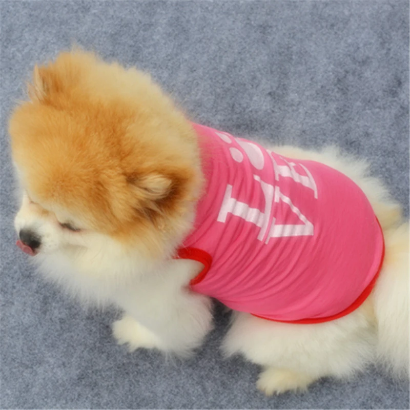 Горячая Распродажа летние футболки для собак одежда щенков пальто маленьких