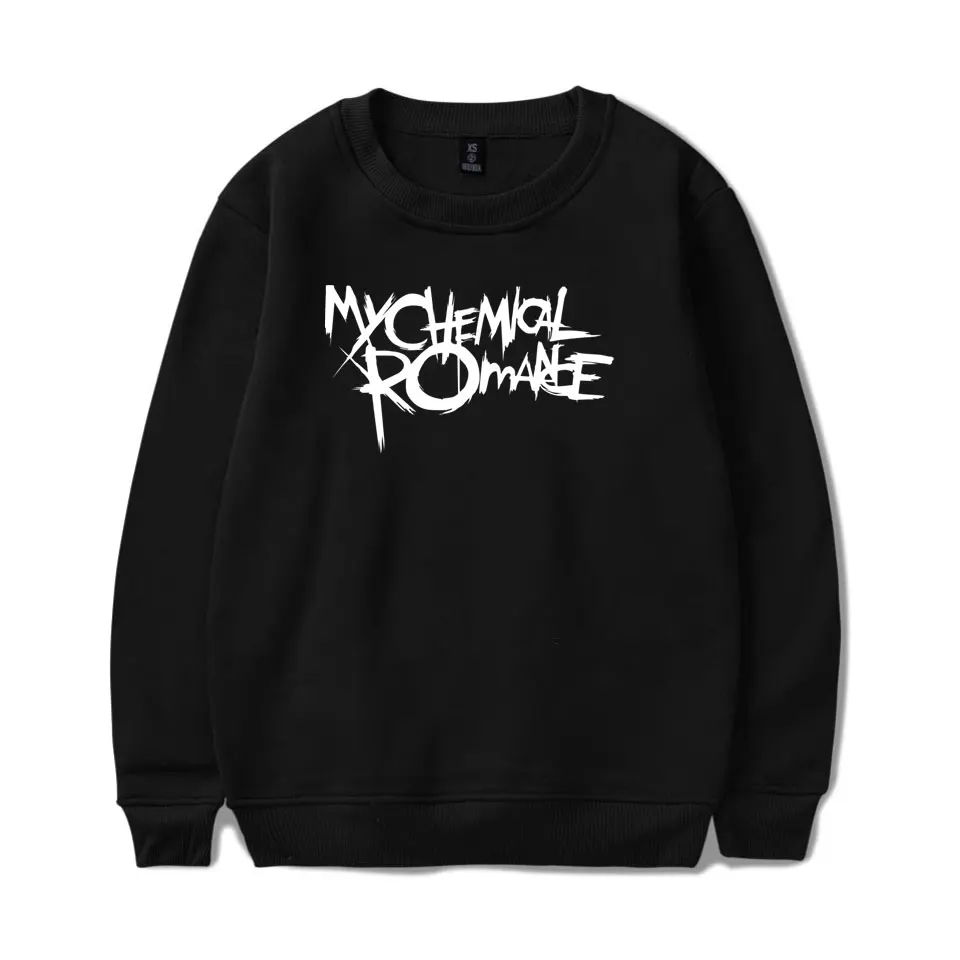 Толстовка с капюшоном My Chemical Romance для мужчин и женщин черная парадная в стиле панк
