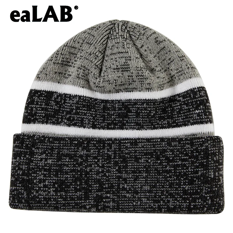 Зимняя мужская шапка из двойной ткани вязаные шапки Gorro Skullies для женщин и девочек