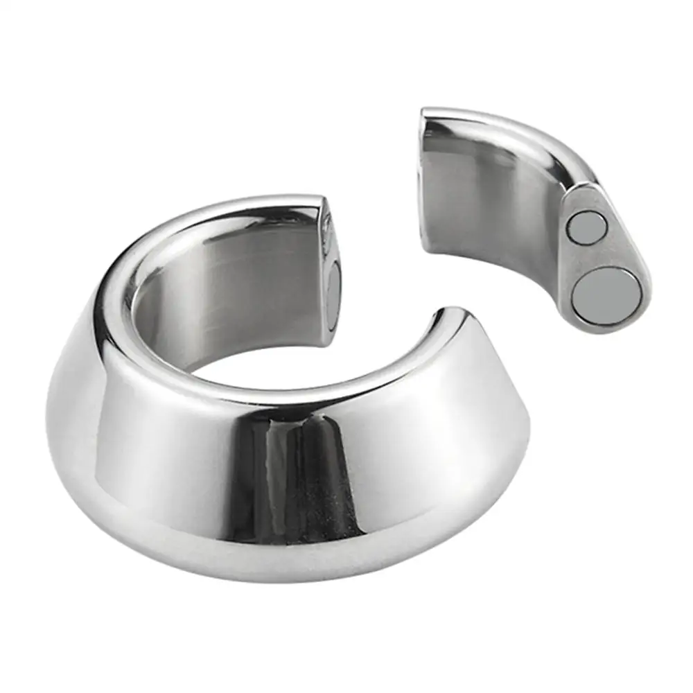 Магнитные Металлические Кольца для пениса клетка из нержавеющей стали БДСМ