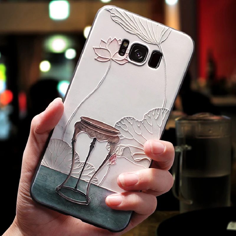 Yonlintan силиконовый 3d coque чехол для samsung galaxy s8 s 8 оригинальный роскошный мобильный