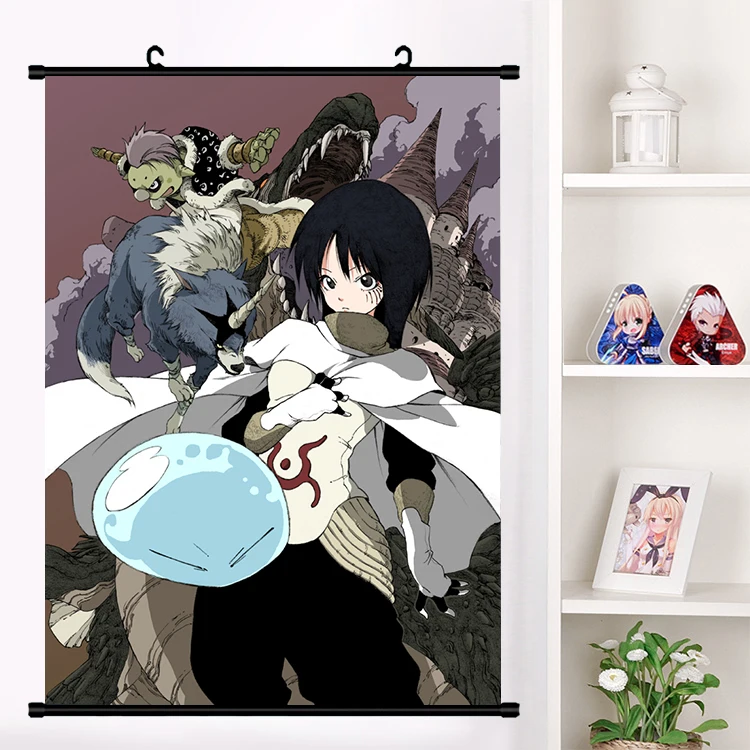 Аниме Tensei shitara Slime Датта Кен буря Rimuru Косплэй наклейки на стену панно настенные