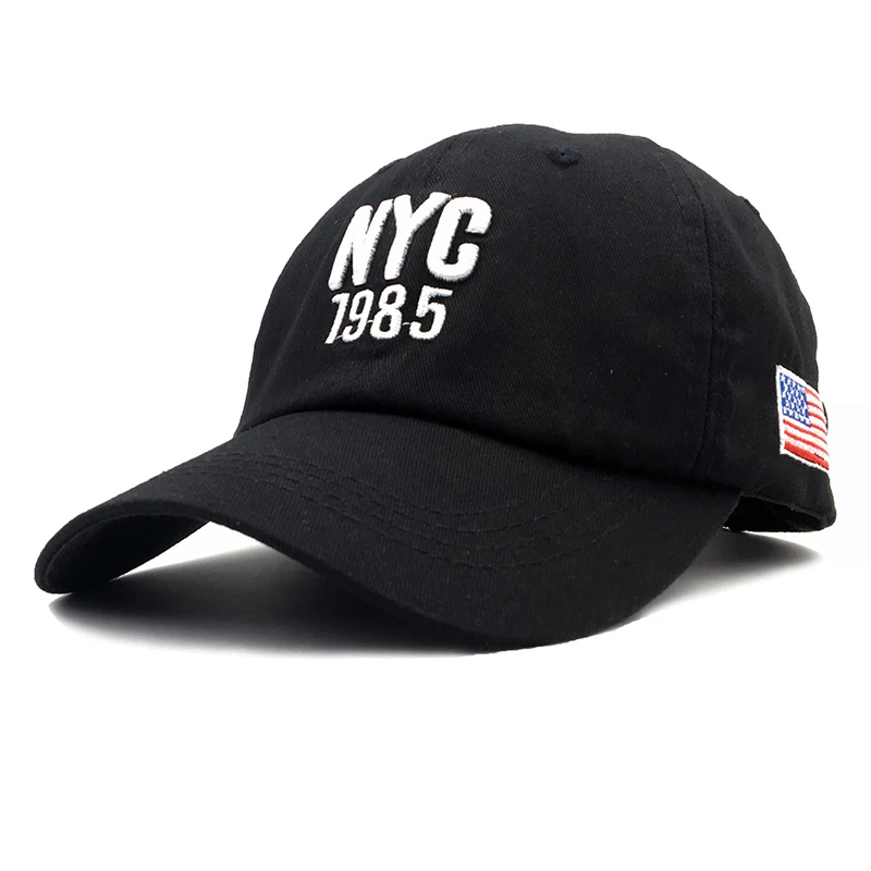 Высокое качество хлопок NYC 1985 бейсбольная кепка горра Дальнобойщик шляпы для гольфа Мужские Женские кепки s мужские шапки США американский флаг Snapback