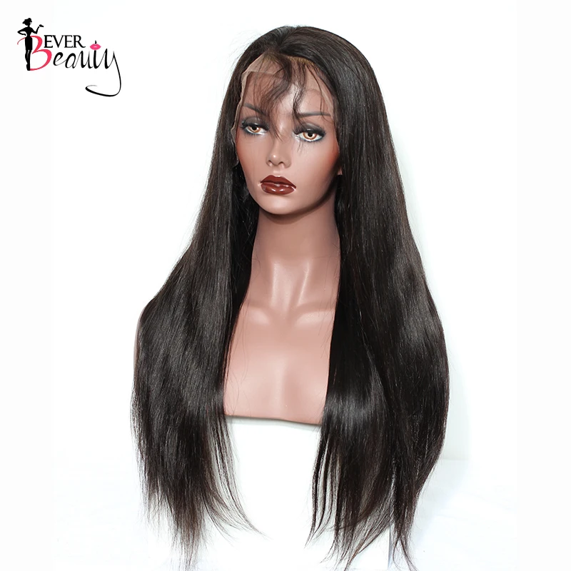 Deep Part 13x6 Lace Frontal Wig Silky Straight Brazilian Human Hair Remy 250% Density Pre Plucked Full Ever Beauty | Шиньоны и парики