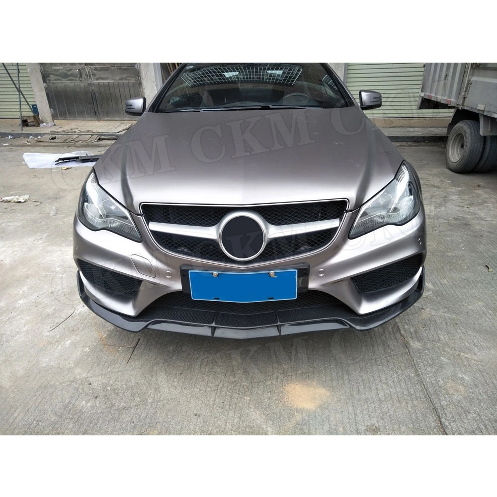 Передний спойлер из углеродного волокна для Mercedes Benz W207 C207 Coupe E200 E260 E300 2 двери 2014 2015
