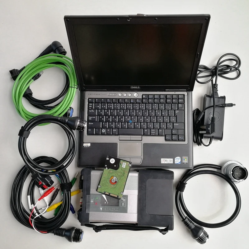 MB Star C5 SD с использованным диагностическим ноутбуком D630 4G 320 Гб HDD программным