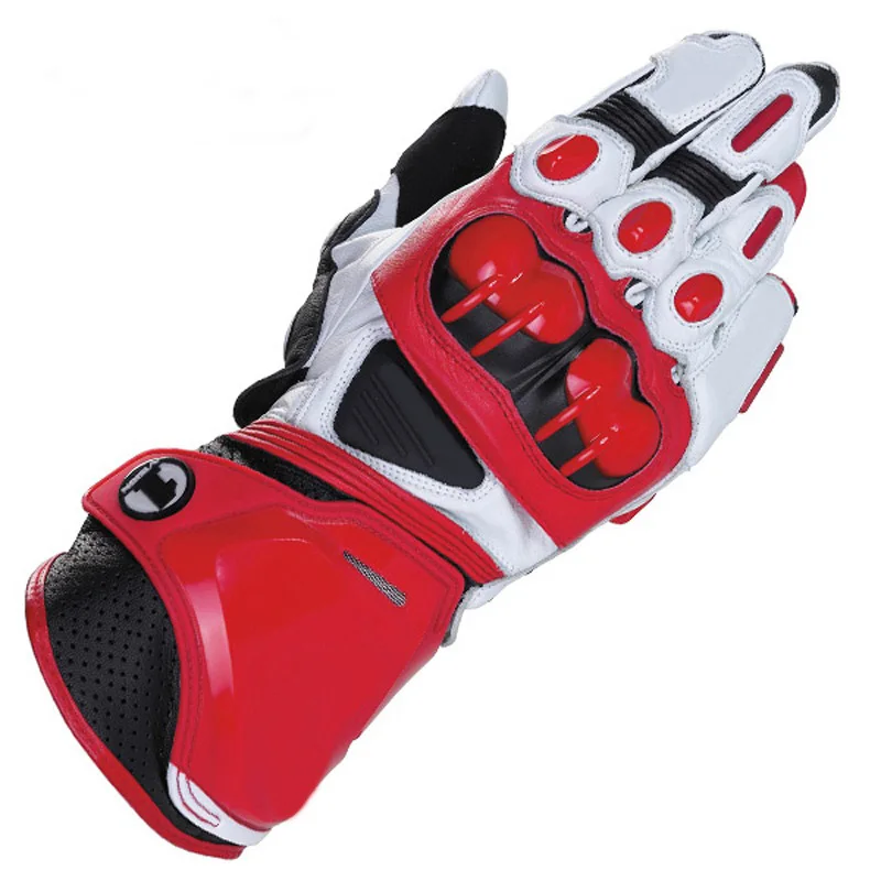 Перчатки для мотогонок guantes motocicleta мотоциклетные gant длинные Кожаные