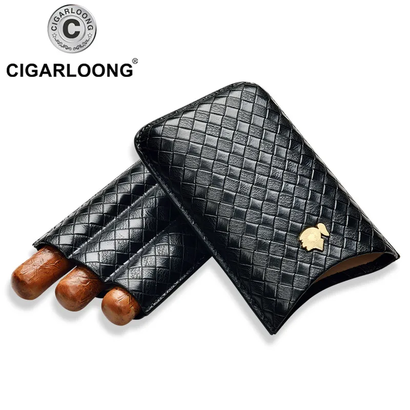 COHIBA чехол для сигар гаджеты путешествий портативный кожаный 2-3 трубки держатель