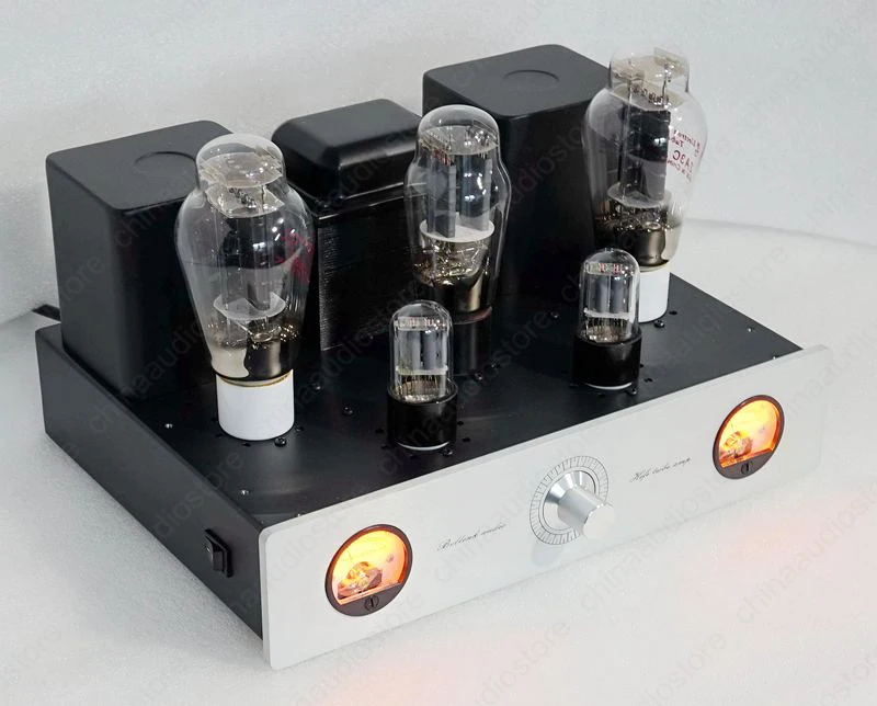 HiFi 2A3 VT95 ламповый усилитель 4 Вт стерео однофазный класса А 6SL7/2A3/5U4G два VU метра 2