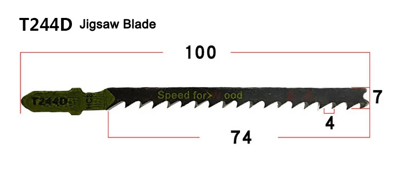 Dongcheng Reciprocating Saw Blades Metal Hard Wood Cutting Curve Cut Jigsaw Sabre Curve Reciprocating for Home DIY Woodworking
