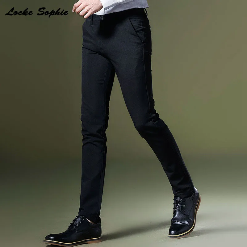 Мужские брюки карандаш с высокой талией большие размеры 2019 осенняя трикотажная