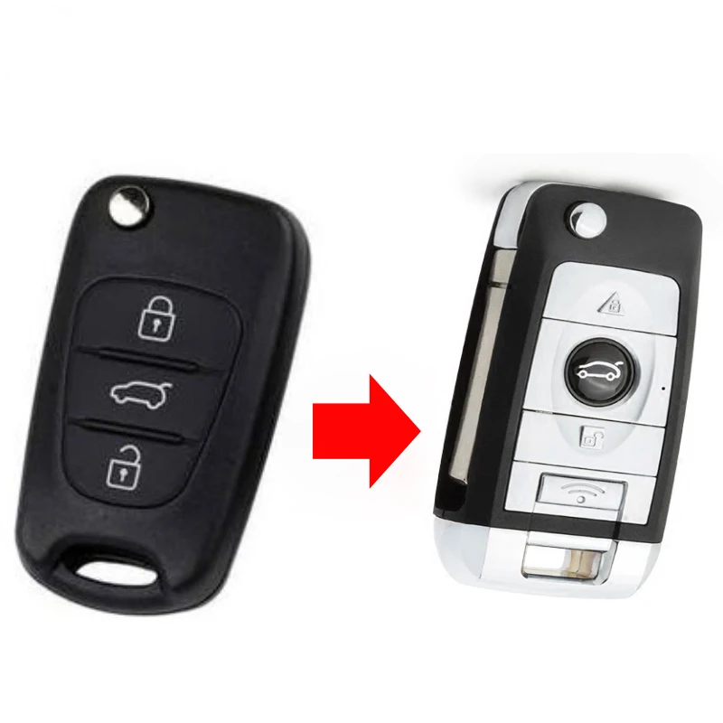Модифицированный раскладной чехол для ключа с дистанционным управлением Hyundai IX30