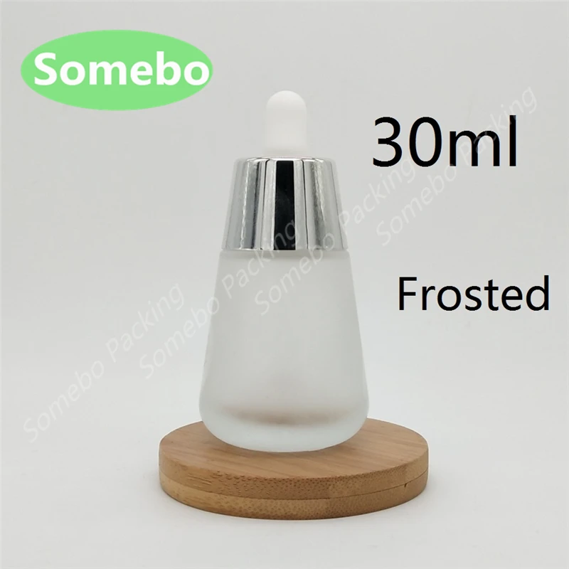 High Quality 5Pcs/lot 30ml Frosted Glass Dropper Bottle 30cc Cone with Senior Perfume | Красота и здоровье