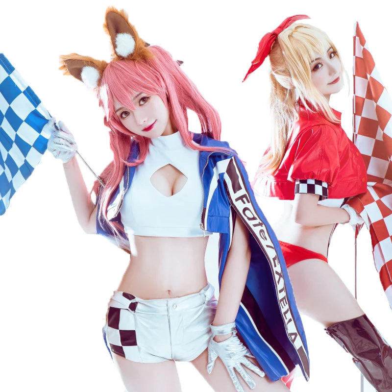 FGO Fate/Grand заказ игровые гоночные костюмы Ver Nero для косплея костюм тамамо no Mae
