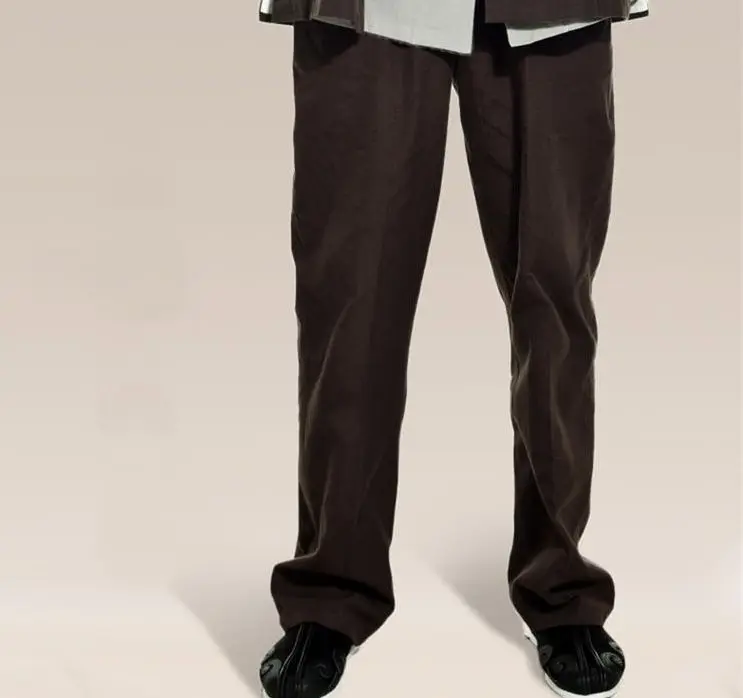 8 цветов взрослые мужские грубые Хлопковые Штаны для отдыха Тай Чи черные/синие