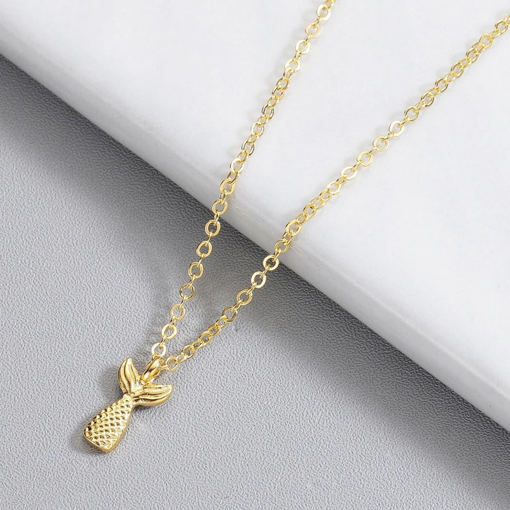 Cxwind Bijoux Femme ожерелье с Китом хвостом рыбы морских чокеров очарование хвост