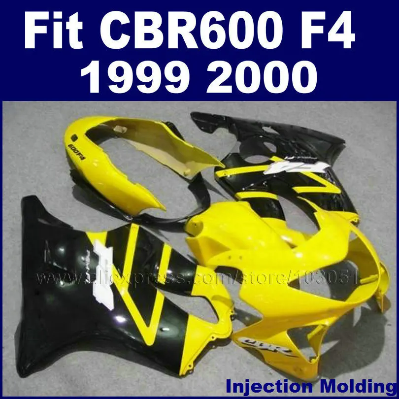 Набор обтекателей для мотоциклов HONDA 2000 CBR600F4 CBR600 F4 CBR 99 00 600 зеленый желтый|kit hid bixenon