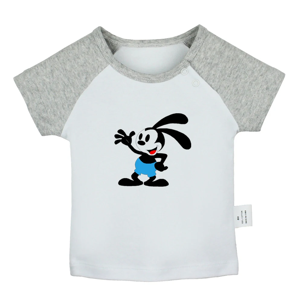 Футболка для новорожденных Nope Phonetic symbol Oswald the Lucky Rabbit с коротким рукавом |