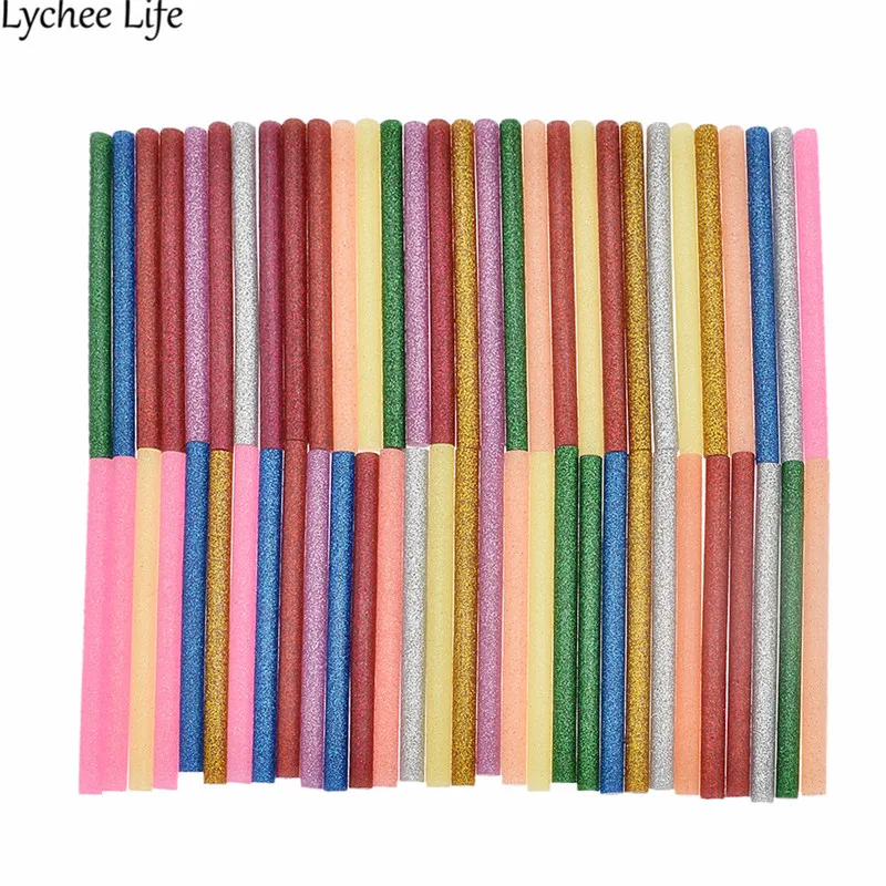 Lychee 60 шт. красочный термоплавкий клеевой пистолет мини для 7 мм палочек DIY ручной