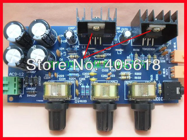 Top 1 шт. TDA2030A модуль усилителя 2 0 DIY kit Hi Fi качество двухканальный 2*18 Вт совместимый