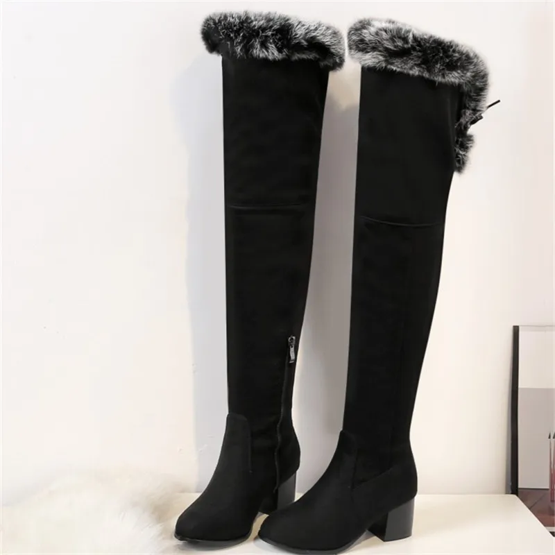 Женские ботфорты на высоком каблуке размеры 34 45|thigh high boots|knee bootsover knee boots |