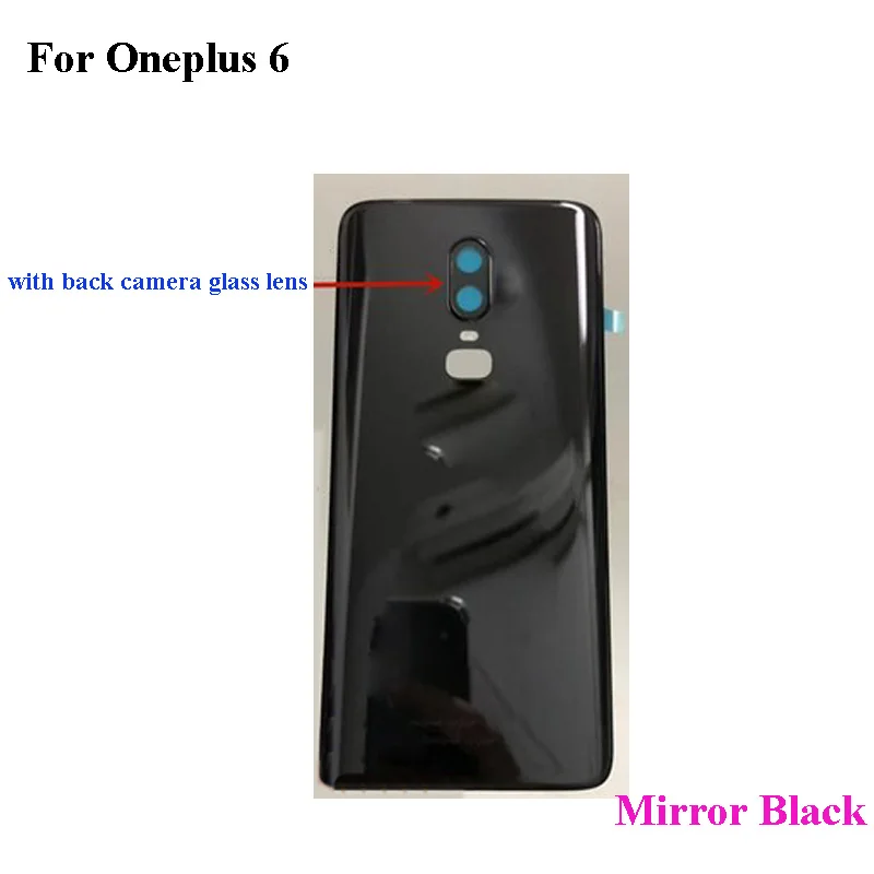 

Original Black For OnePlus 6 oneplus6 Six Full Battery Cover Back Cover Door Housing Case for One Plus 6 1+6 6.28''with logo