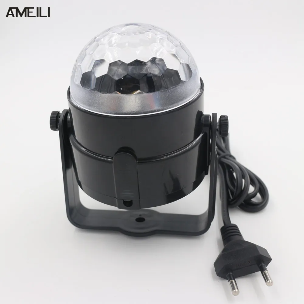 3 Вт Мини RGB светодиодный кристалл магический шар сценический светильник ing