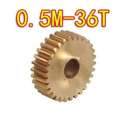 

0.5M-36Teeths copper small modulus gear--Diameter19mm hole d:5mm