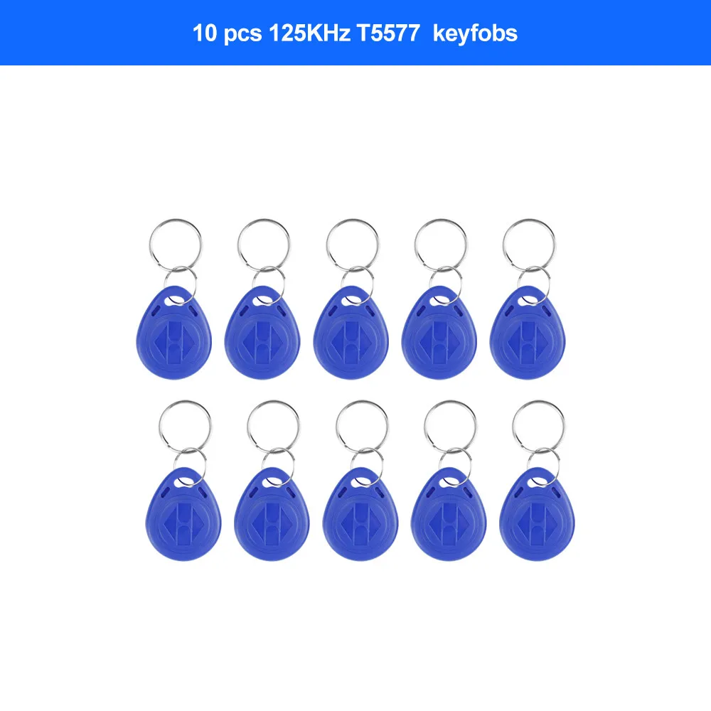 10T5577Key Ручной 125 кГц RFID Дубликатор копир RFID считыватель писатель 13,56 МГц USB Cloner NFC программист перезаписываемые карты EM4305/T5577 UID - Цвет: 10T5577Key