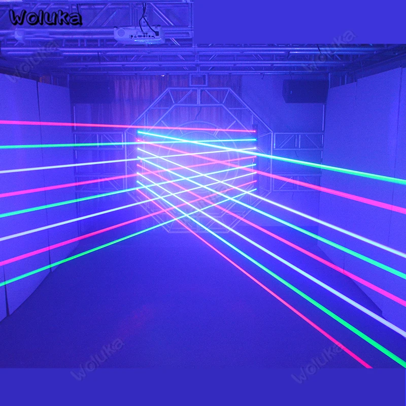 Длинный тип 8 глаз светильник красный зеленый синий смешанные цвета ktv флэш бар