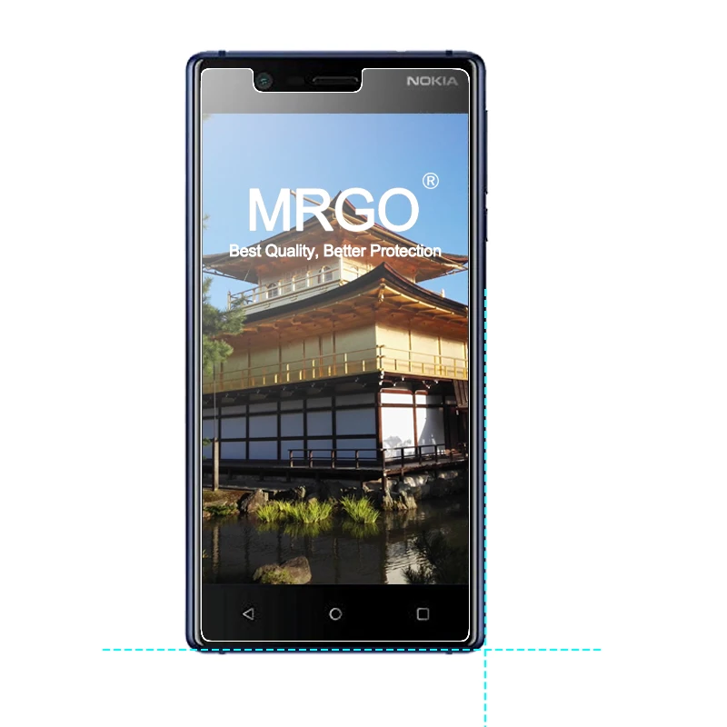 2.5D 9H закаленное стекло для Nokia 3 Защитная пленка экрана телефона | Мобильные