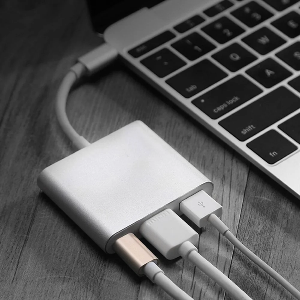 Конвертер SB Type C 3 1 кабель с разъемом HDMI type для Apple Macbook Google Chromebook Pixel зарядное